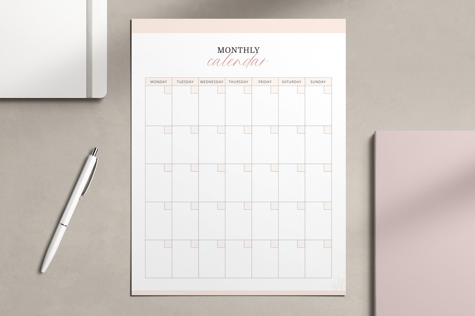 Monthly Calendar